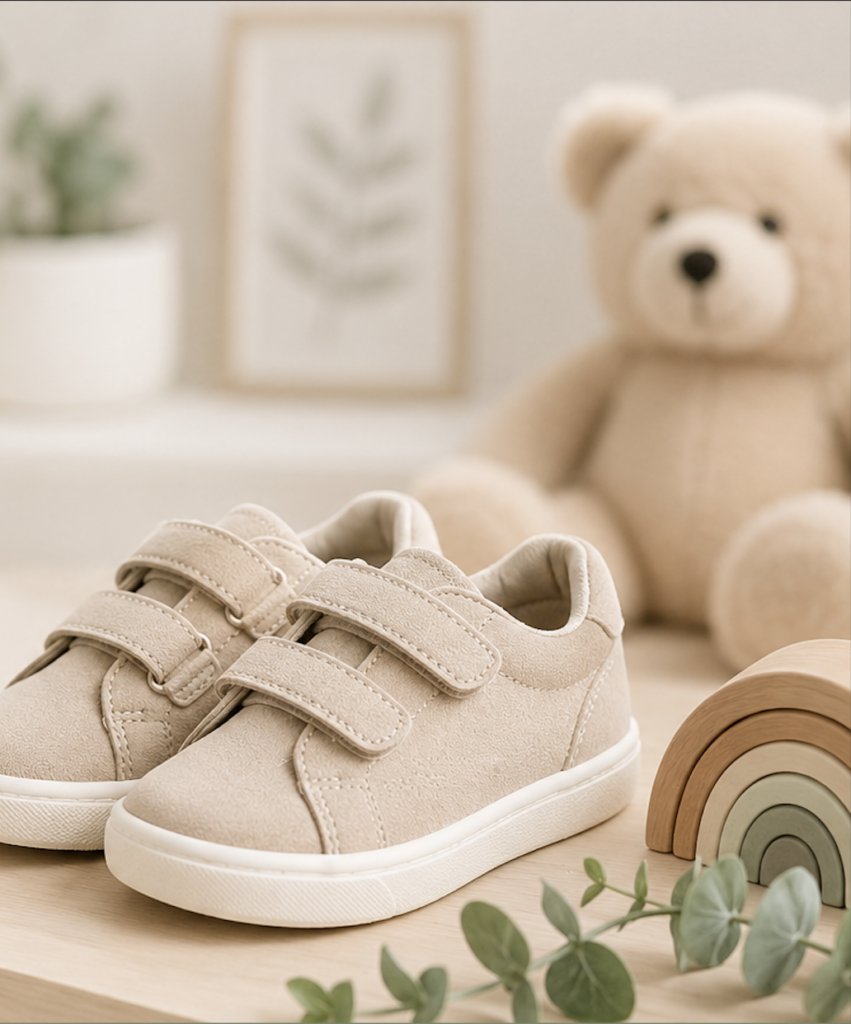 Children’s shoe trends with neutral toddler sneakers